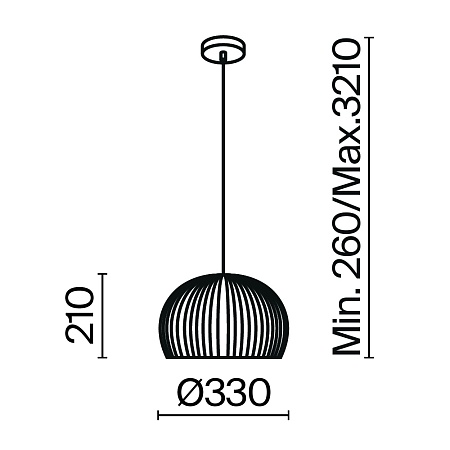 Подвесной светильник Maytoni Roots MOD195PL-01W - фото