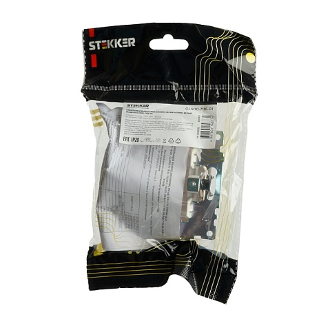 Кабельный вывод (механизм), STEKKER, серия Катрин, белый, GLS00-7116-01 - фото