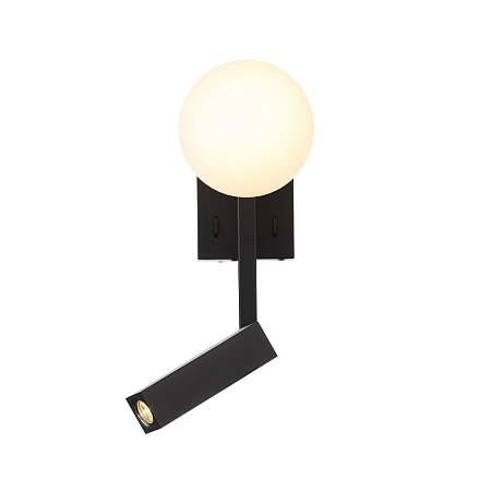 Светильник настенный ST-Luce Черный/Белый LED 2*1+4W 3200K SL1581.401.02 - фото