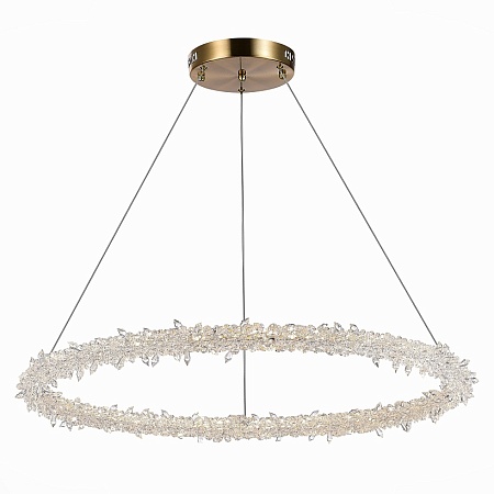 Люстра подвесная ST-Luce Золотистый/Прозрачный LED 1*73W 3000 - 6500K SL6105.213.01 - фото