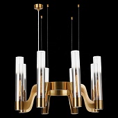 Люстра подвесная ST-Luce Латунь/Хром, Прозрачный E14 8*40W SL1235.303.08