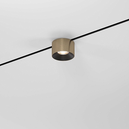 Mini Magnetic Трековый светильник 5W 3000K латунь/черный 85206/01 Elektrostandard - фото