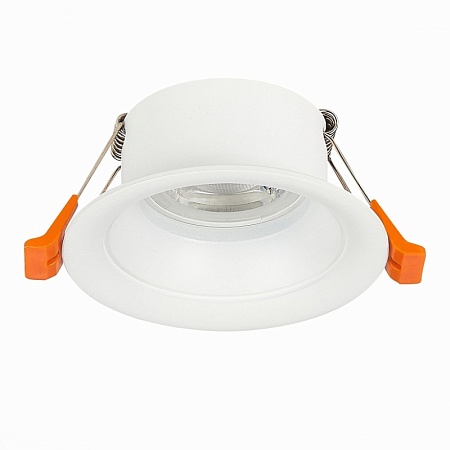 Св-к встр. Белый GU10 1*50W D89xH40 220V Без ламп ST200.508.01 - фото