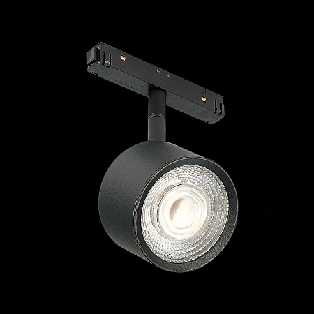 Магнитный трековый светильник Черный LED 1*6W 3000K 560Lm Ra>90 36° IP20 L120xW81xH138 ST353.436.06 - фото