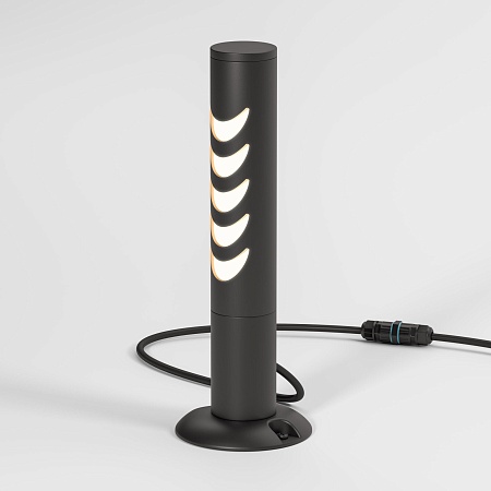 Светильник садово-парковый Smile 6w 3000K черный 35188/S Elektrostandard - фото