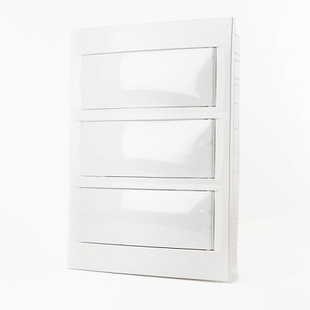 Бокс встраиваемый STEKKER EBX50-2/36-40 36 модулей, белый, пластик, серия Standart - фото