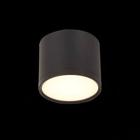 Светильник потолочный Черный LED 1*9W 3000K 702Lm Ra>90 120° IP20 D88xH75 170-240V ST113.432.09 - фото