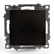 Переключатель 1-клавишный (механизм), STEKKER GLS10-7105-05, 250V, 10А, серия Катрин, черный - фото