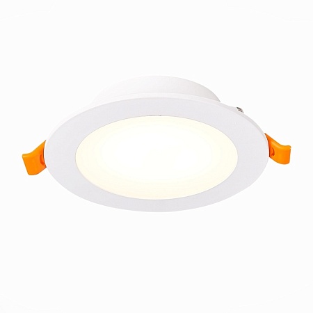 Св-к встр. Белый LED 1*10W 3000K/4000K/6000K 850Lm Ra80 110° IP20 D120xH30 220-240V ST212.508.10 - фото