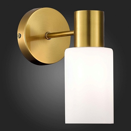 Светильник настенный Латунь/Белый E14 1*60W SLE1139-301-01 - фото