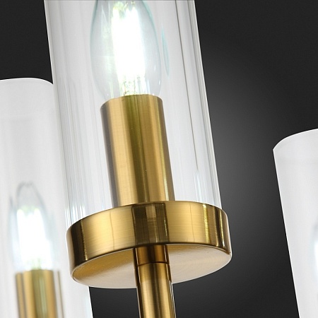 Люстра подвесная ST-Luce Латунь/Латунь, Прозрачный E14 5*60W SL1159.303.05 - фото