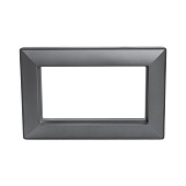 Рамка  2-местная (без перемычки),  пластик, STEKKER, PFR00-7012-06, серия Катрин, графит