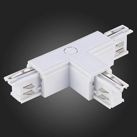 Т-образный токоподвод левый 1 для трехфазного шинопровода ST-Luce Белый ST030.509.16L1 - фото