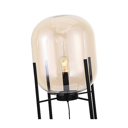 Торшер ST-Luce Черный/Коньячный E27 1*40W (из 2-х коробок) SL1050.525.01 - фото