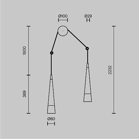 Настенный светильник (бра) Maytoni Sintesi P090WL-L24CH3K - фото