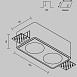 Встраиваемый светильник Technical DL123-GU10-02-W - фото