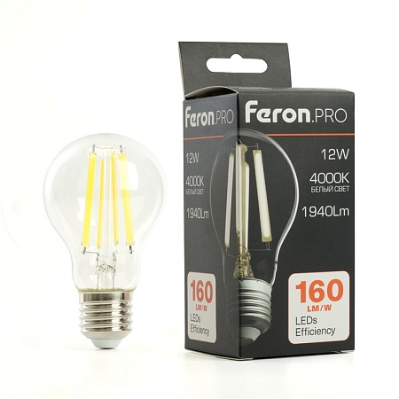 Лампа светодиодная Feron.PRO LB-1112 Шар E27 1940LM 12W 175-265V 4000K - фото