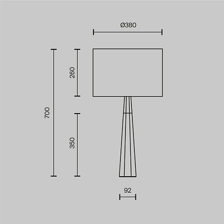 Настольный светильник Maytoni Bianco Z030TL-01BS1 - фото