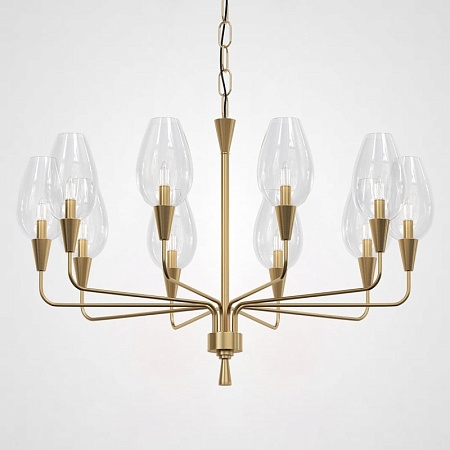 Подвесная Дизайнерская Люстра Viola 10 Прозрачный Imperiumloft 179885-26 - фото