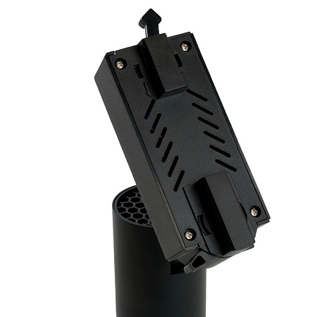 Светодиодный светильник Feron AL137 трековый однофазный на шинопровод 12W 4000K черный, изменяемый угол освещения 15-60град - фото