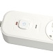 Сетевой фильтр 5-местный с/з STEKKER 3x1мм2, 3 м, 250В, 16А, 2 USB-A+2 Type-C 3, серия Nova, белый - фото
