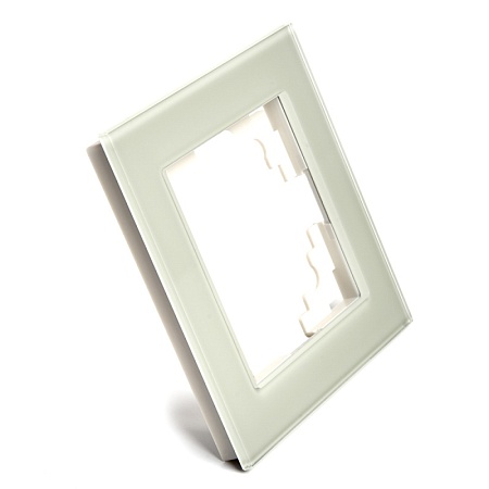 Рамка 1-местная, стекло, STEKKER GFR00-7001-07, серия Катрин, дымчатый - фото