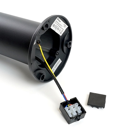 Светильник садово-парковый Feron DH0809, столб, E27 230V, черный - фото