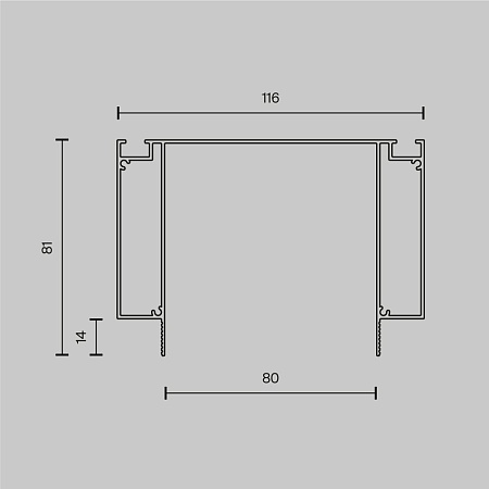 Комплектующие для светильника Technical ALM-11681-PL-W-2M - фото