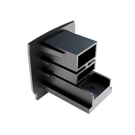 Трековая система Technical накладная трехфазная чёрная 150x150 TS-P-150-TR029-3-10W3K-M-B