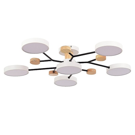 Светильник потолочный Белый/Белый LED 6*12W 3000K/4500K/6000K SLE6006-502-06 - фото