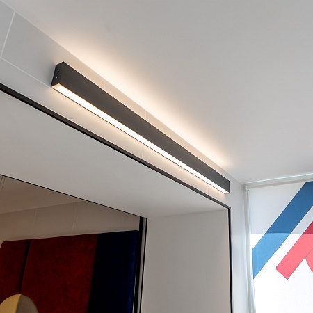 Линейный светодиодный накладной двусторонний светильник 103см 40Вт 3000К черный LSG-02-2-8*103-32-3000-MSh Elektrostandard Pro - фото