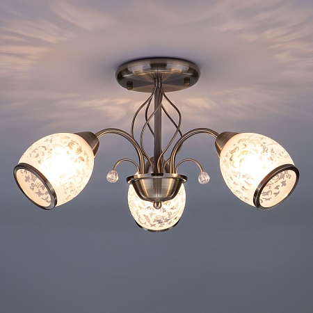 Потолочный светильник Eurosvet 30026/3 античная бронза - фото