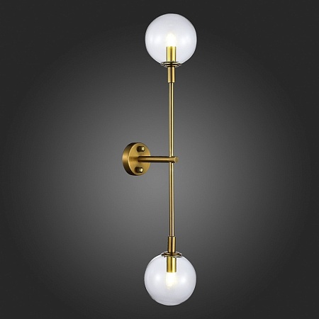 Бра ST-Luce Золотистый/Прозрачный G9 2*5W 4000K SL1506.201.02 - фото