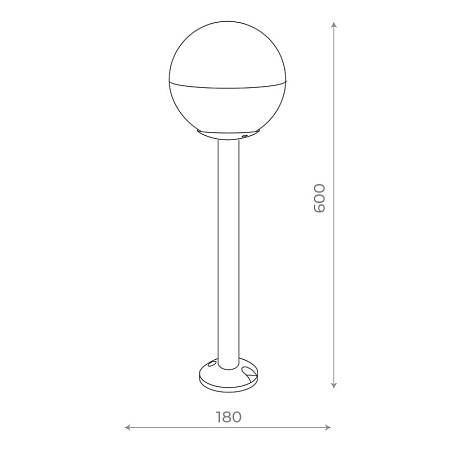 Светильник уличный наземный ST-Luce Черный/Белый E27 1*40W SL9000.405.01 - фото
