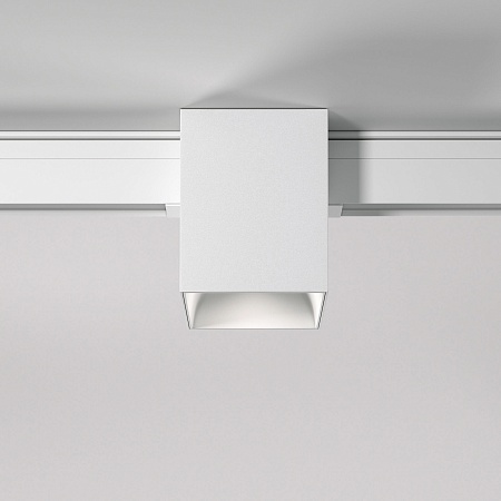 Трековый светильник 12W 4200K Solo белый Slim Magnetic 85055/01 Elektrostandard - фото