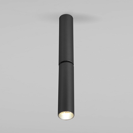 Накладной поворотный светодиодный светильник с антибликовой решеткой Pika 25029/LED 6W 4200K чёрный Elektrostandard - фото