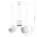 Светильник подвесной Белый/Белый E27 3*40W SLE120653-03 - фото