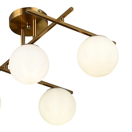 Светильник потолочный Латунь/Белый E14 5*40W SLE1195-302-05 - фото