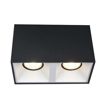 Светильник потолочный Черный GU10 2*50W IP20 L82,5xW165xH104 220V Без ламп ST168.452.02 - фото