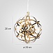 Люстра Mi Raimond Lamp D20 Gold Imperiumloft 302461-22 - фото