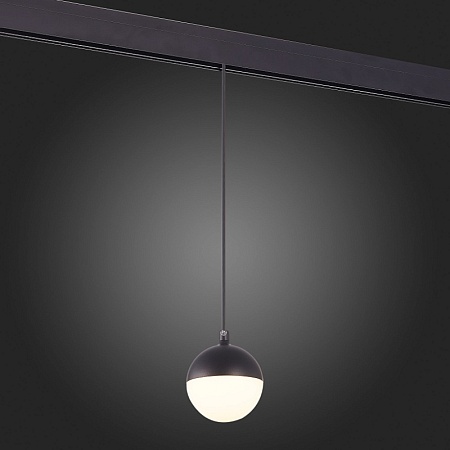 Магнитный трековый светильник подвесной Черный LED 1*7W 4000K 520Lm Ra>80 120° IP20 D90 ST358.443.07 - фото