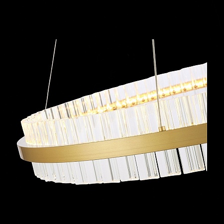 Светильник подвесной ST-Luce Матовое золото/Прозрачный LED 1*60W 3000K SL383.223.01 - фото
