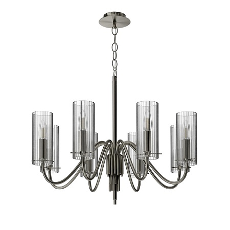 Светильник подвесной ST-Luce никиль/прозрачный E14 8*40W SL2005.103.08 - фото