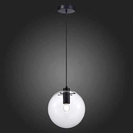 Подвес ST-Luce Черный/Прозрачный E27 1*60W SL1056.413.01 - фото