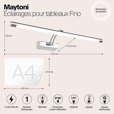 Подсветка Maytoni Fino MIR003WL-L16CH - фото