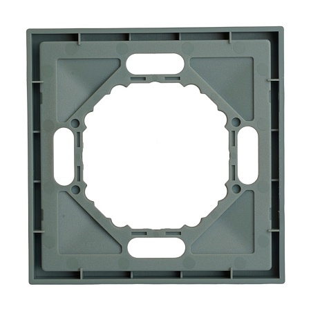 Рамка STEKKER, PFR00-5001-10 1-местная, серия Эмили, платиново-серый, soft touch - фото