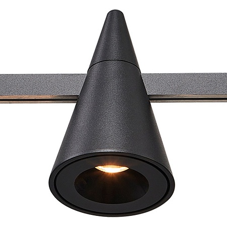Магнитный трековый светильник FARM Черный LED 1*5W 3000K 325Lm Ra90 60 IP20 D70xH115 24 ST813.406.05 - фото