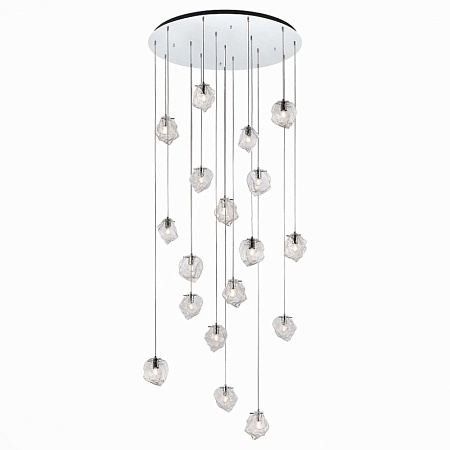 Светильник подвесной ST-Luce Хром/Прозрачный E14 18*40W SL1175.103.18 - фото