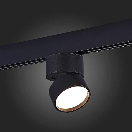 Магнитный трековый светильник Черный LED 1*9W 3000K 500Lm Ra>90 120° IP20 D85xH126 48V ST809.436.09 - фото
