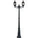 Светильник садово-парковый Feron 8114/PL8114 столб 2*100W E27 230V, черный - фото